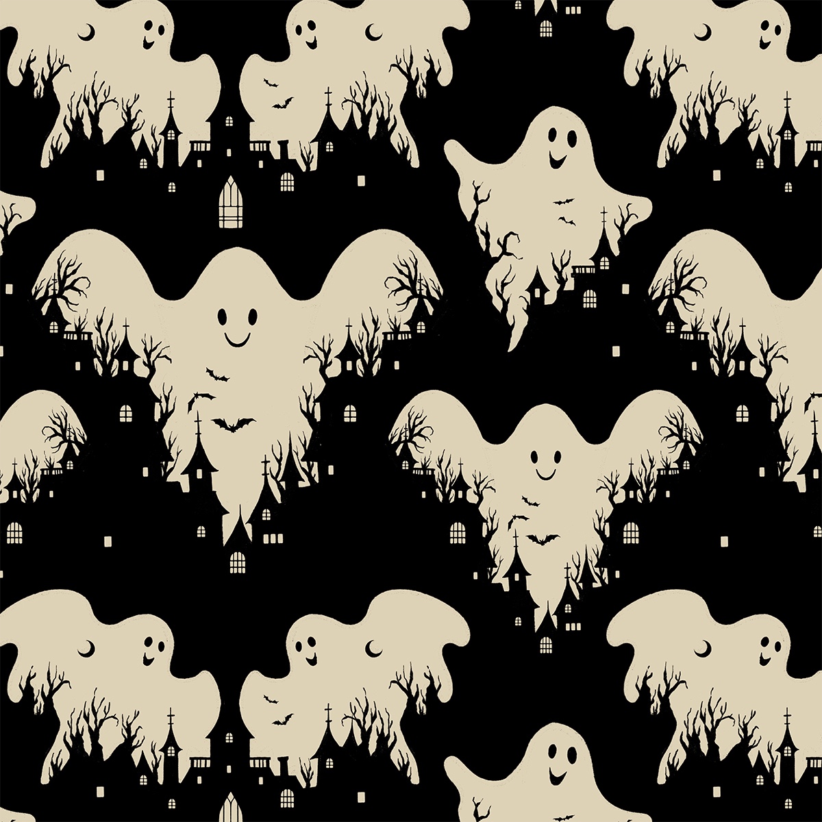 Ghost Castle Pattern