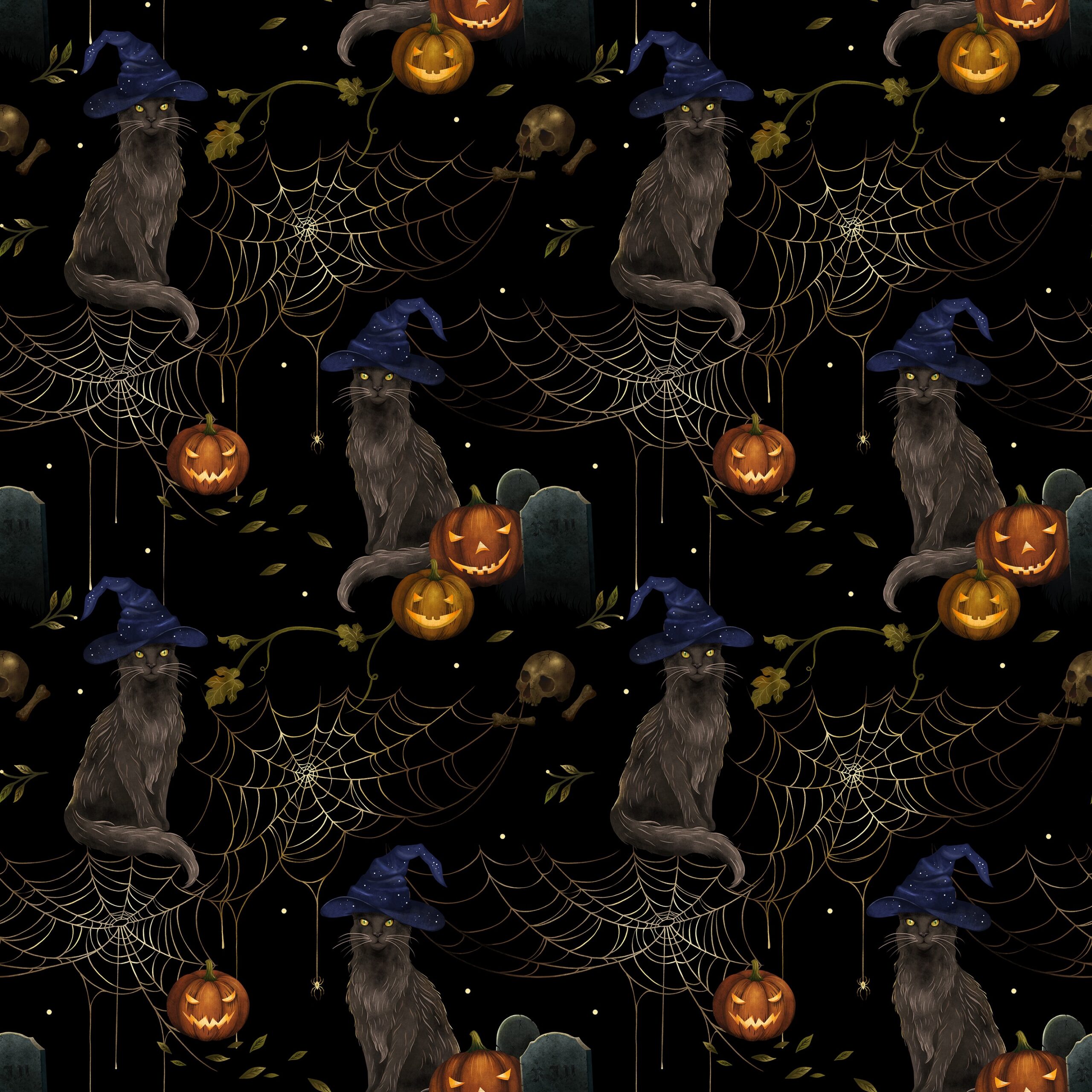 Halloween Cat Pattern