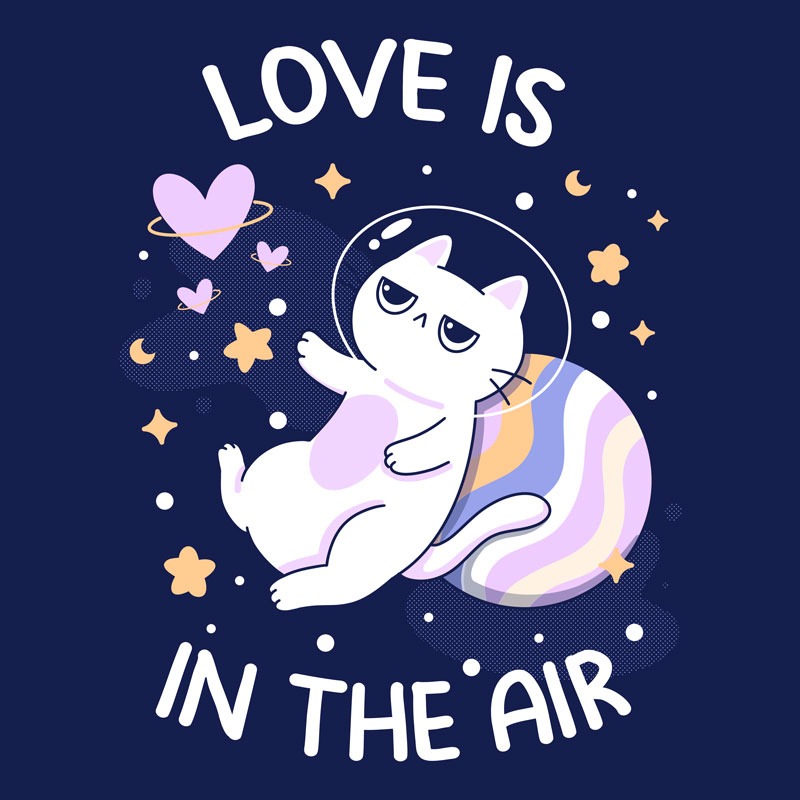Love is in the Air Kawaii Cat