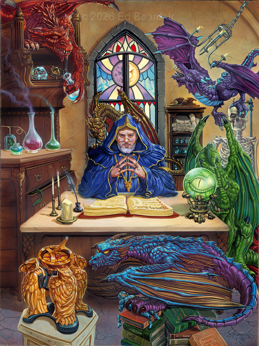 Mischievious doings  Wizard’s alchemy library