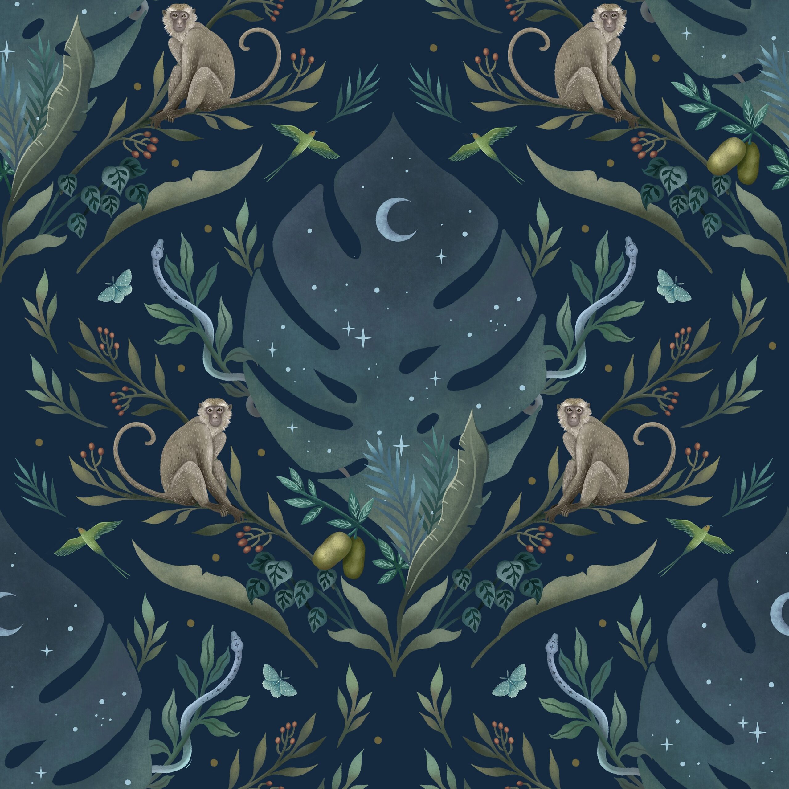 Monkey Tropical Night