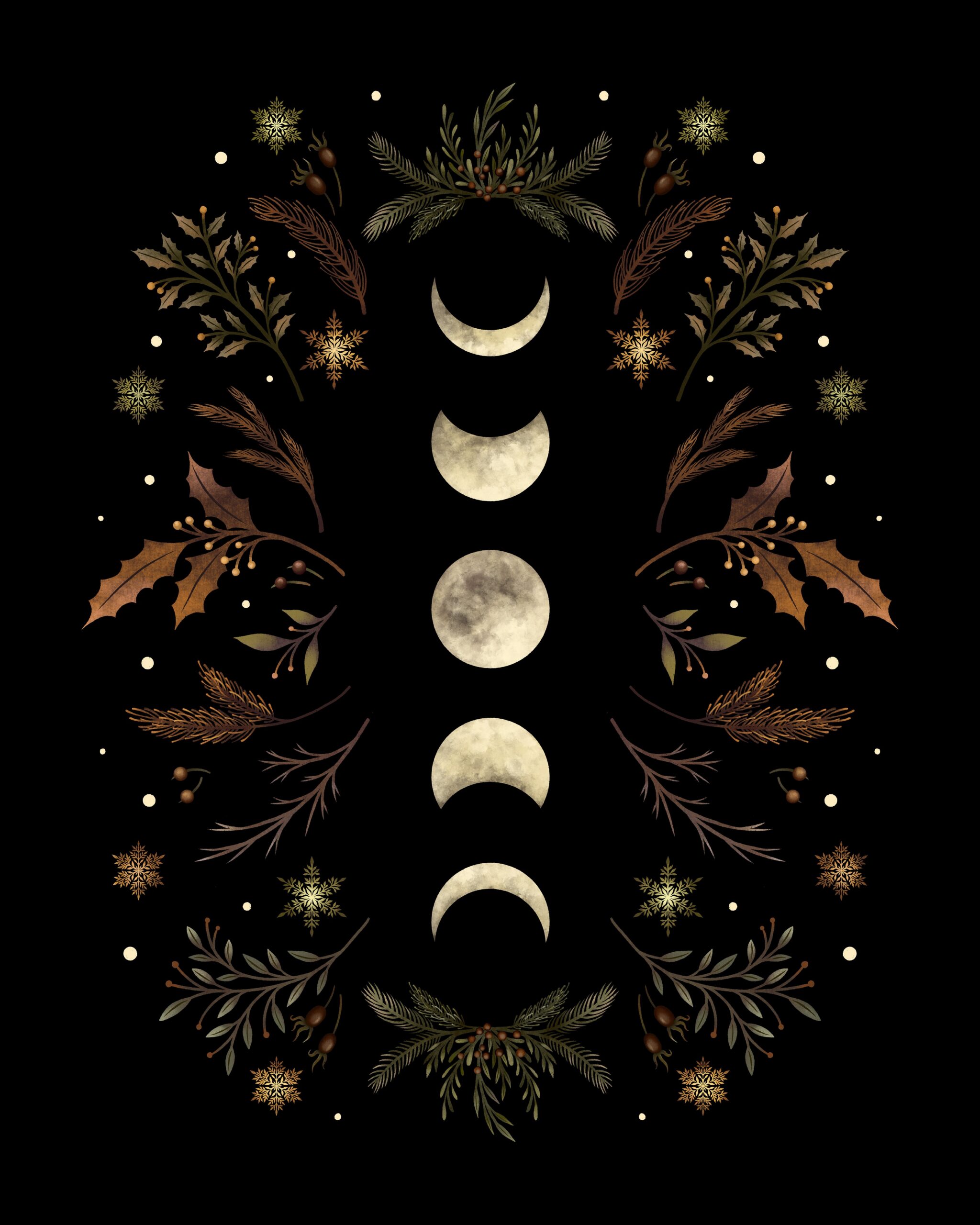 Moonlit Garden-Winter Brown