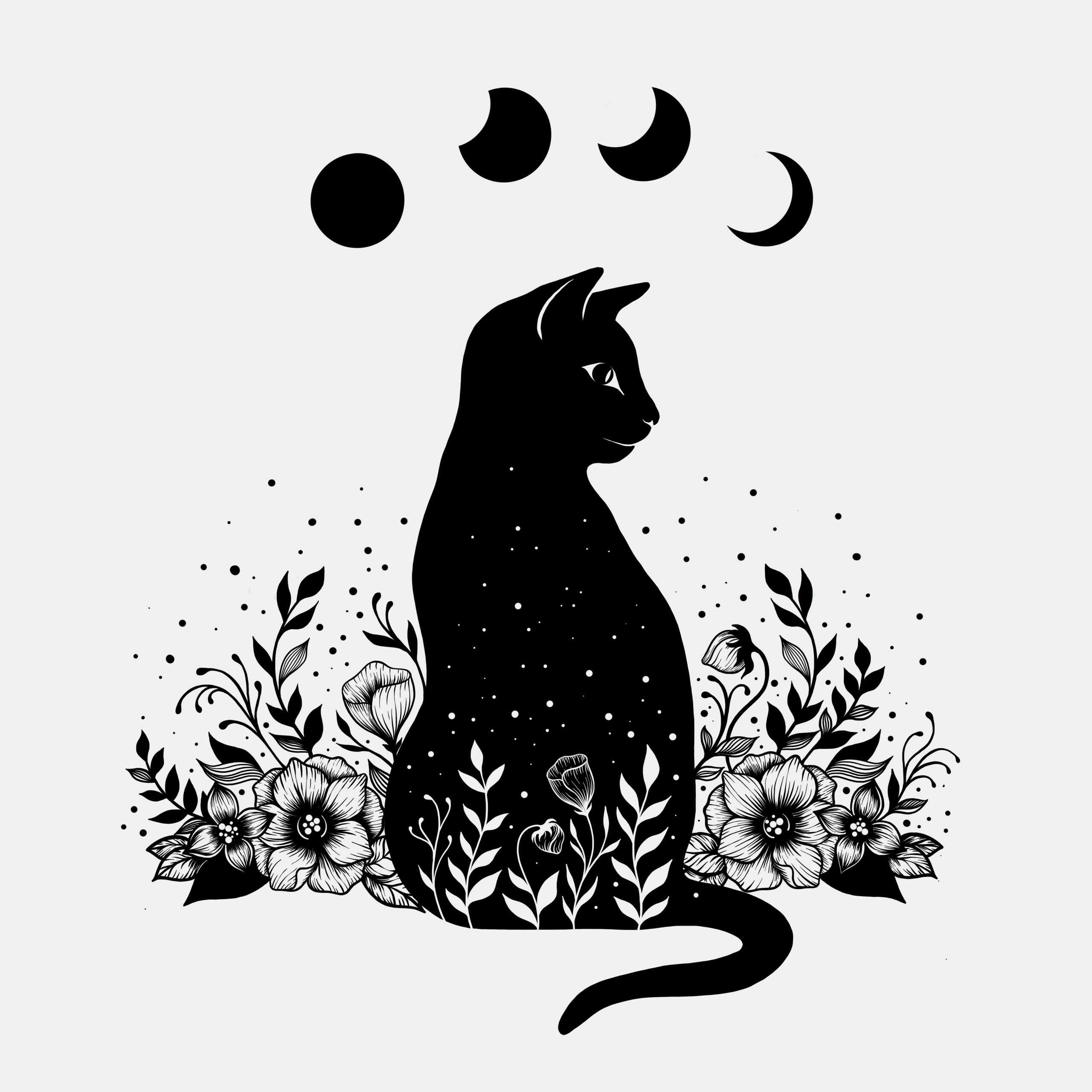 Night Garden Cat