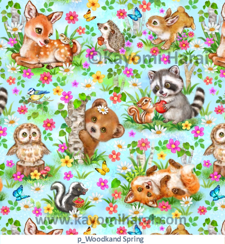 Pattern Woodland Spring