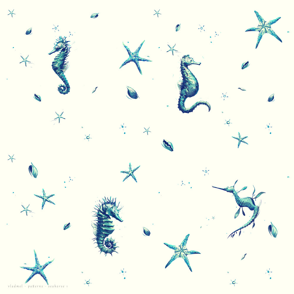Pattern – seahorse 1
