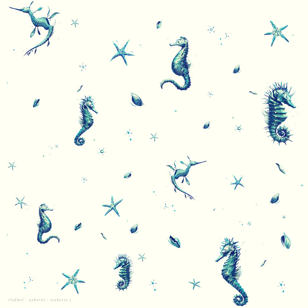 Pattern – seahorse 2