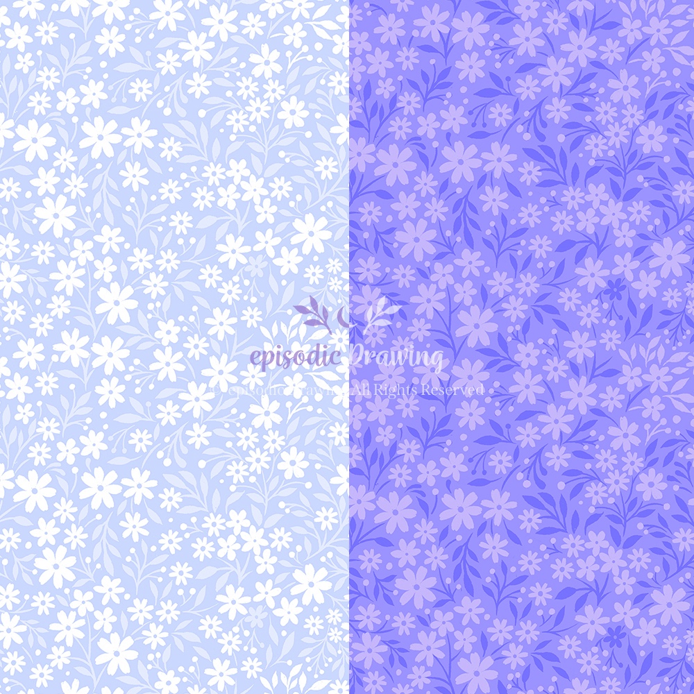 Periwinkle Tiny Floral Patterns