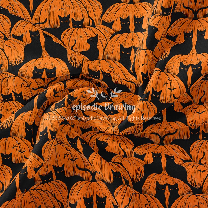 Pumpkin Cat Pattern