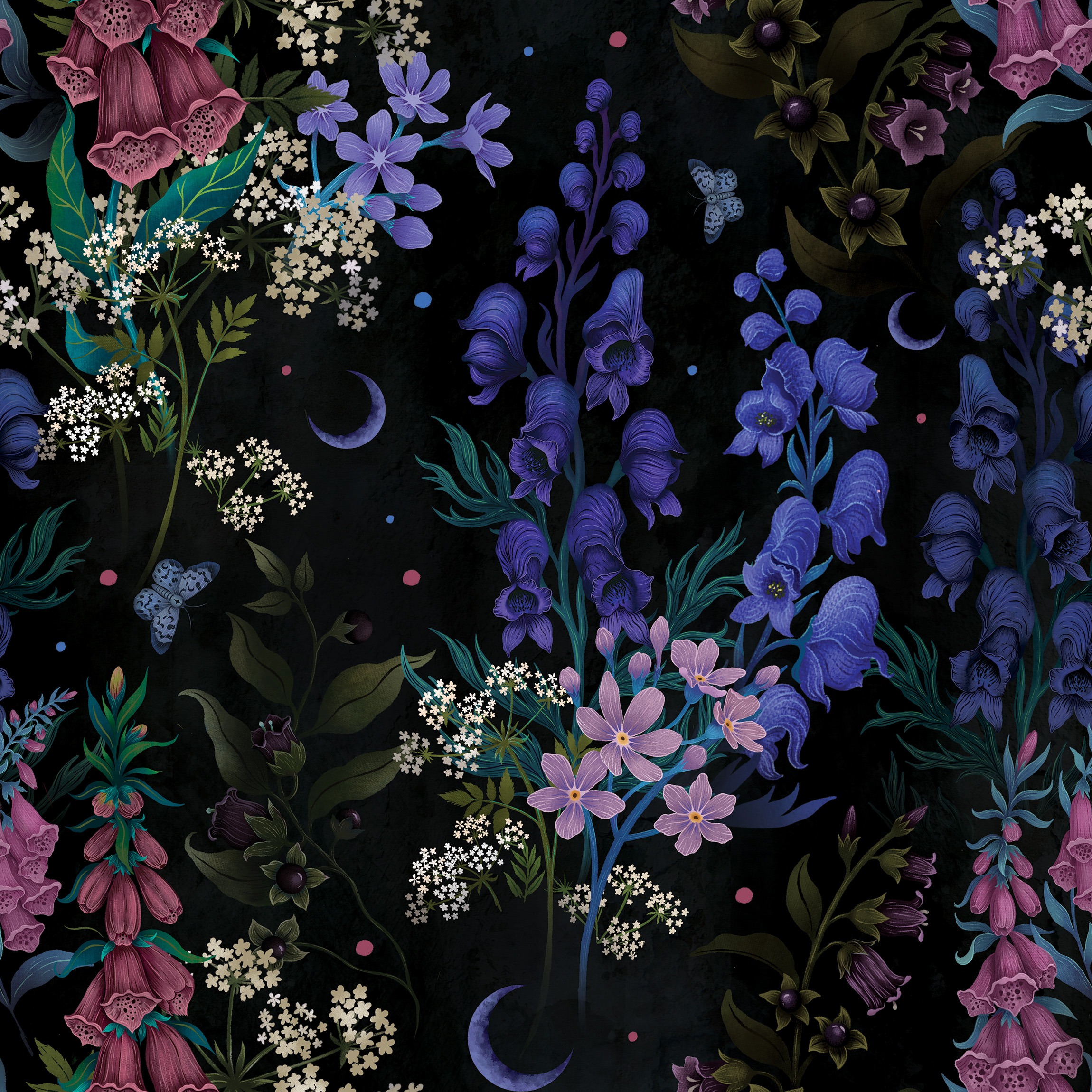 Purple Night Floral