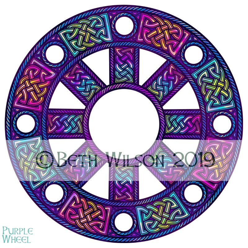 Purple Wheel 049