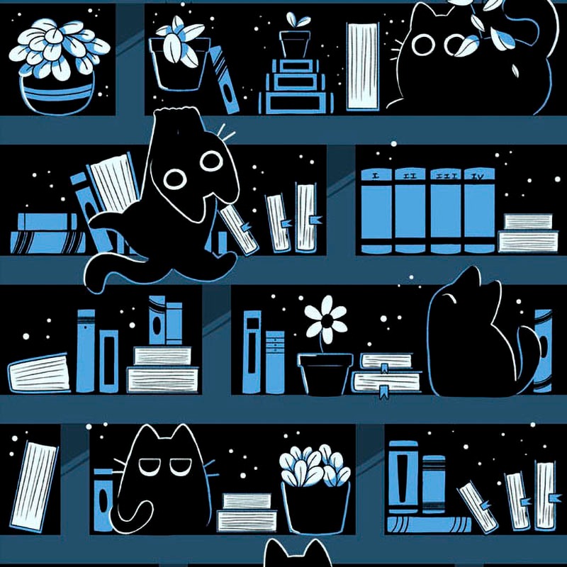 Purrfect Library Pattern