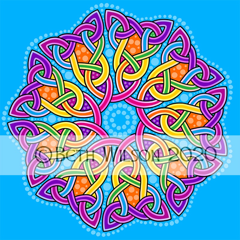 Rainbow knot 021