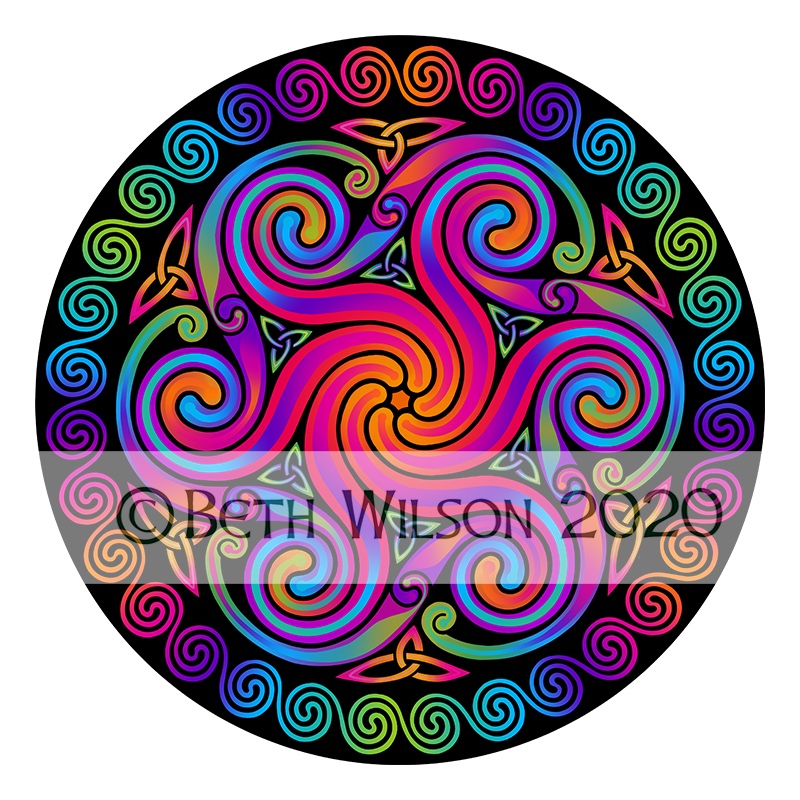 Celtic inspired spirals 022