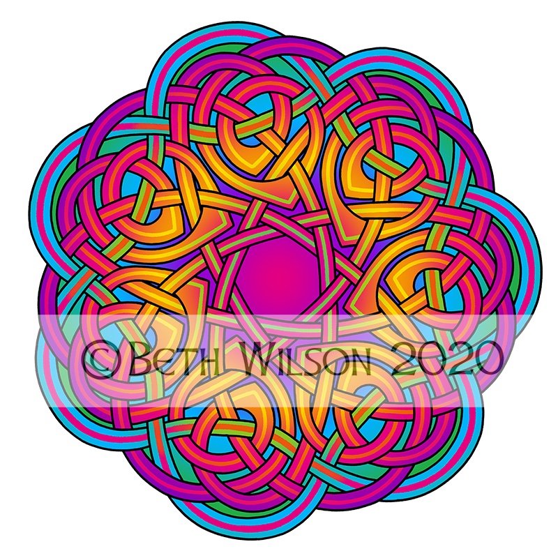Colourful Knotwork 023