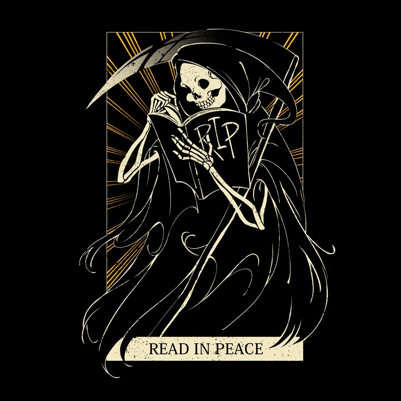 Read in Peace Death Book Reader