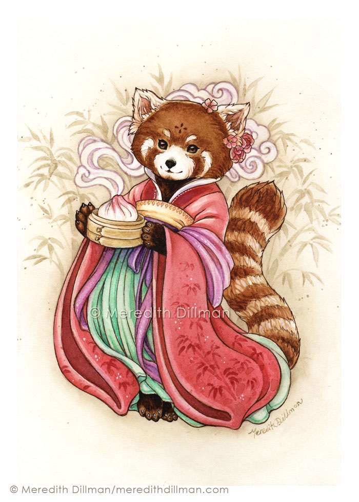 Take a Bao (Red Panda with Bao)