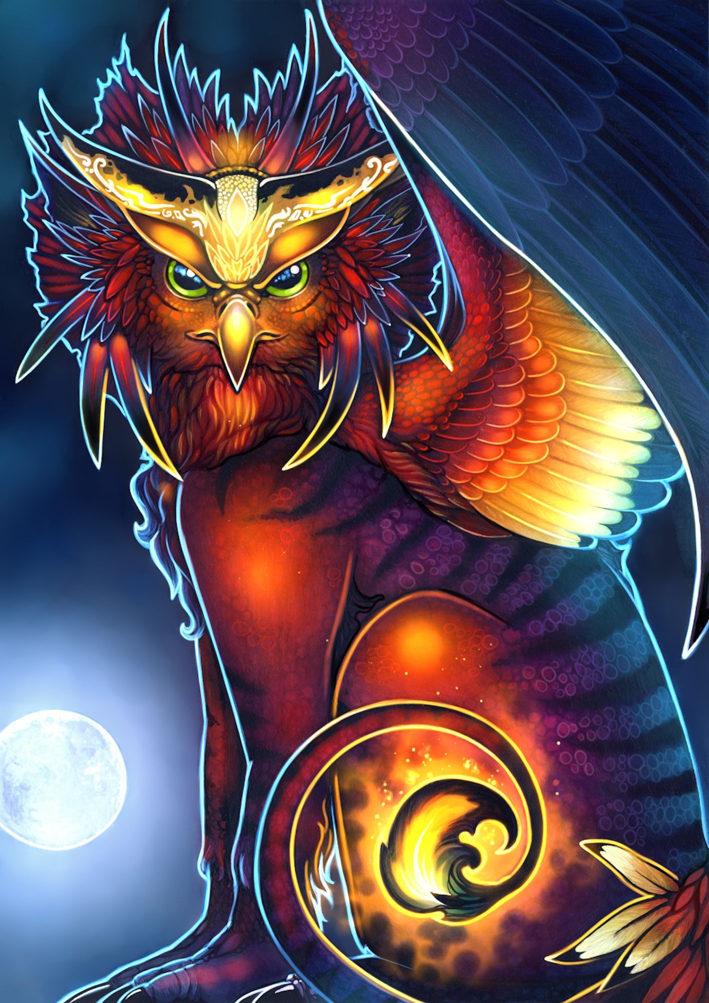 THE NIGHT EMBER GRYPHON