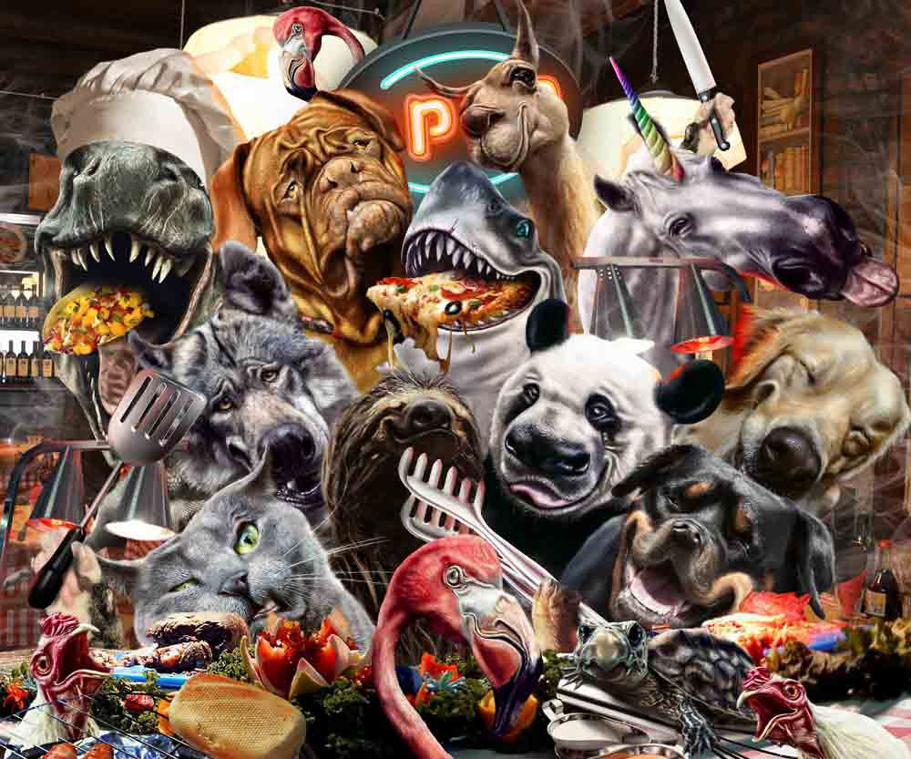 Animal Feast Selfie