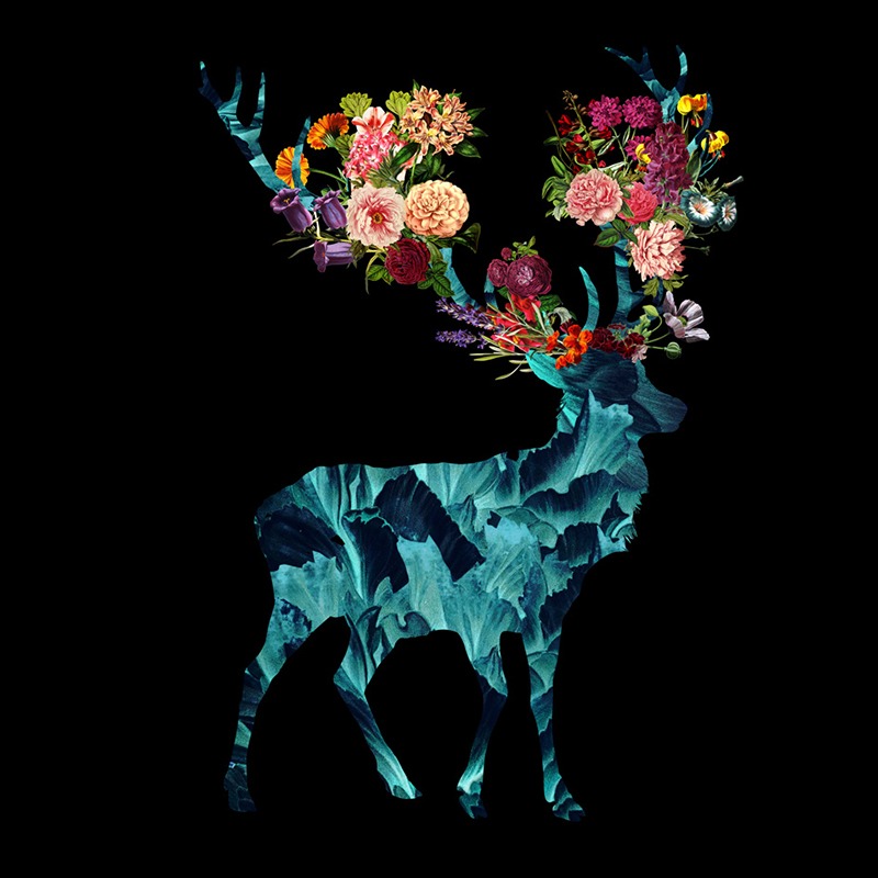 spring itself floral dark