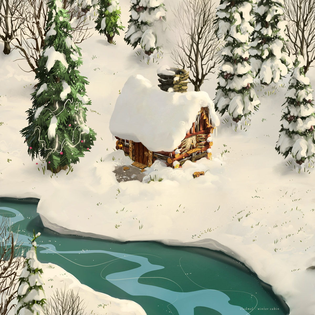 Winter cabin