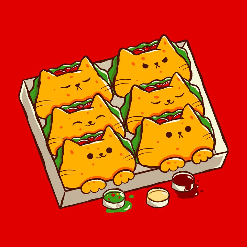 Taco Cats Funny Food