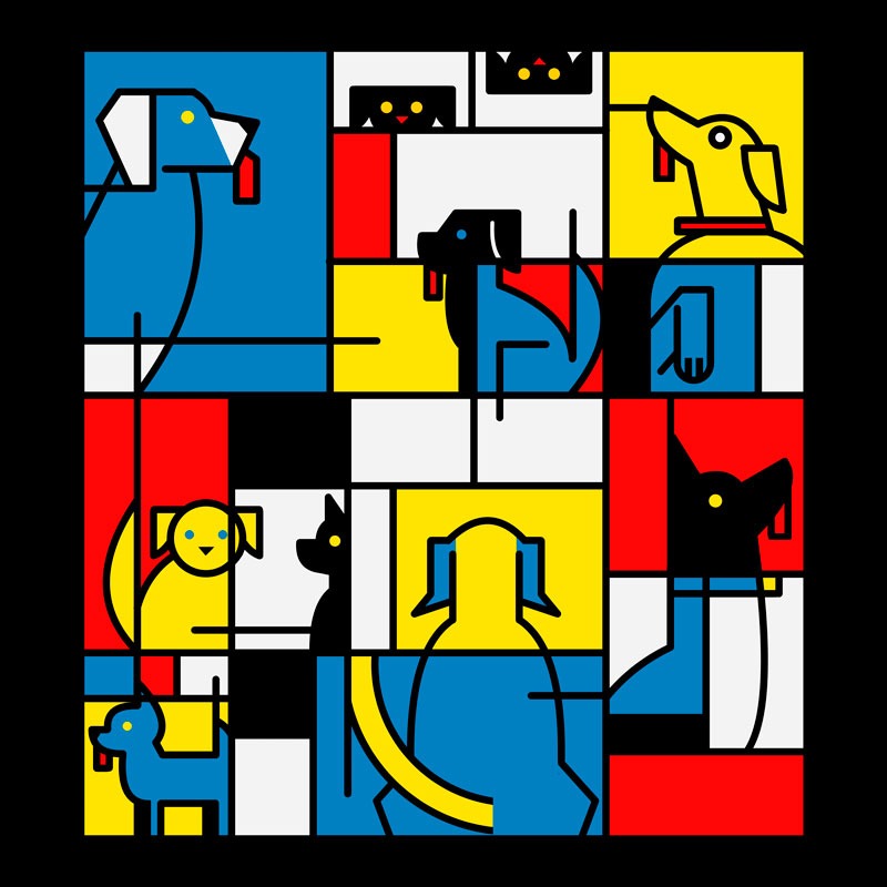 The Mondrian Dogs