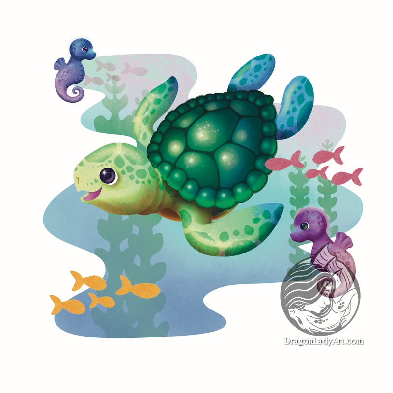Cute Sea Turtle