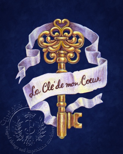 Vintage Romance Key (color)