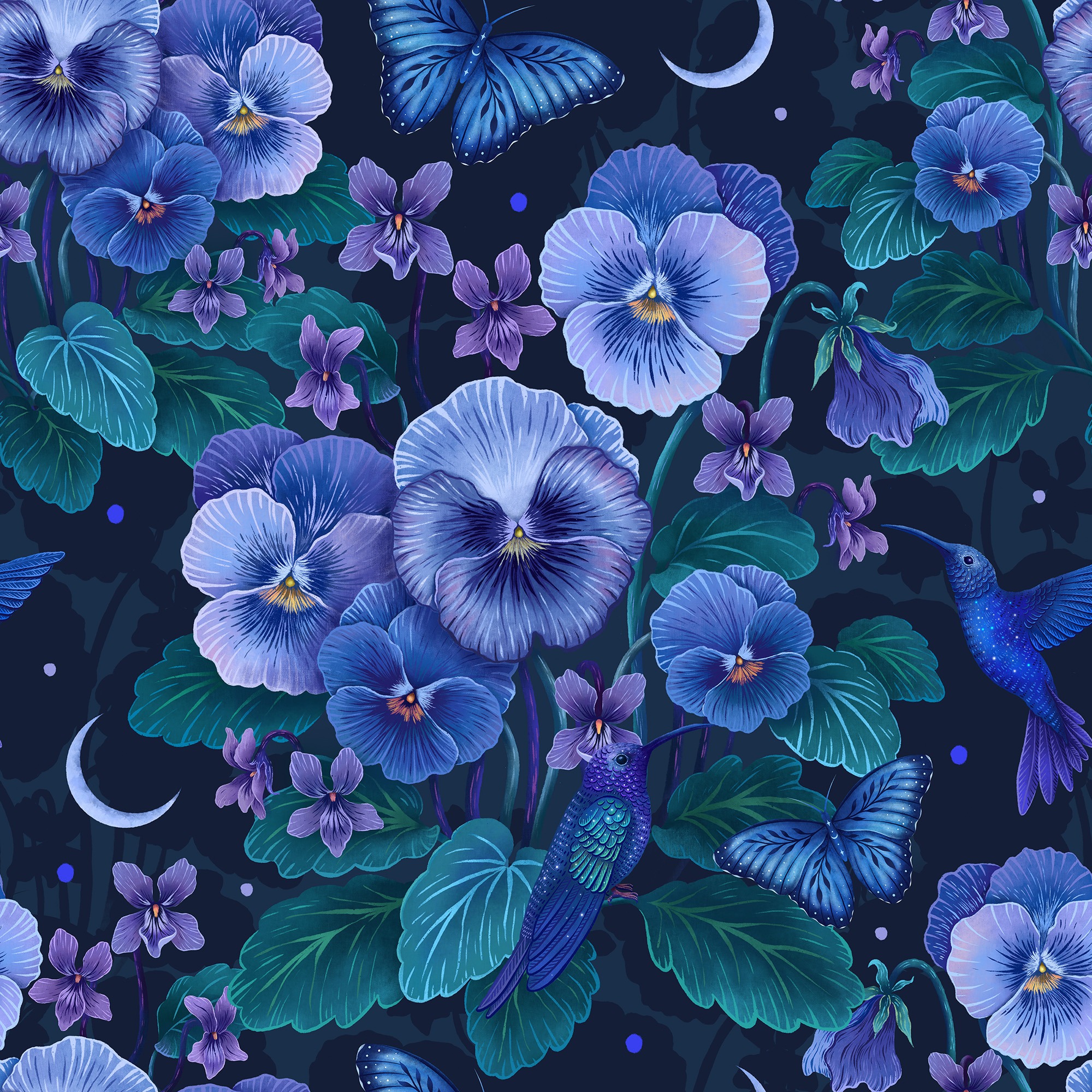 Violet Blue Pattern