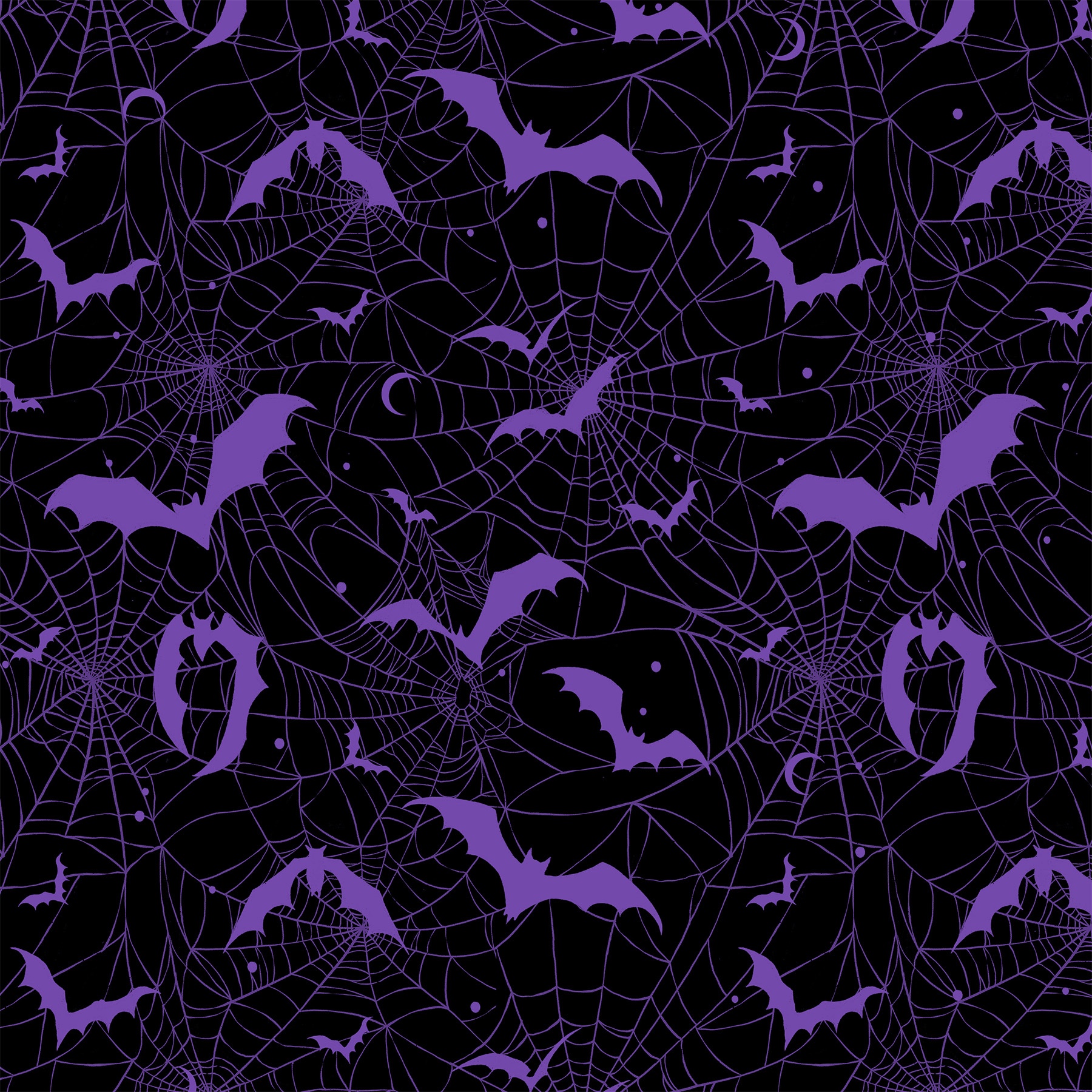 Web Bat – Purple Pattern
