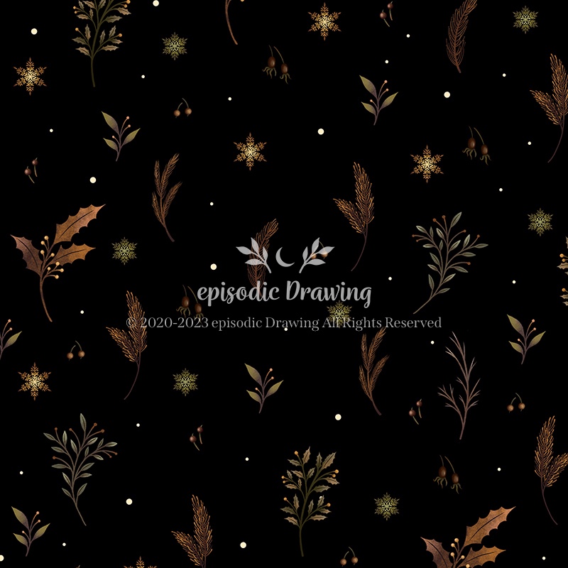 Winter Foliage Pattern