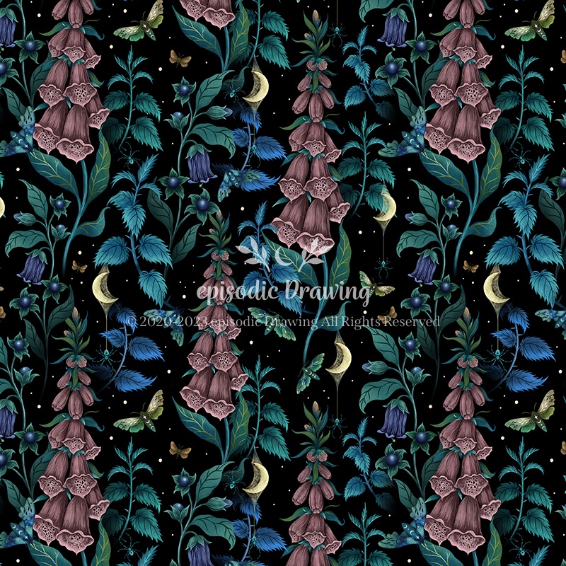 Witchy Garden Joy Pattern
