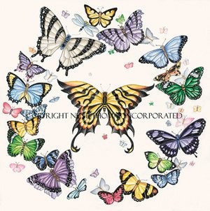 yellow butterfly ring
