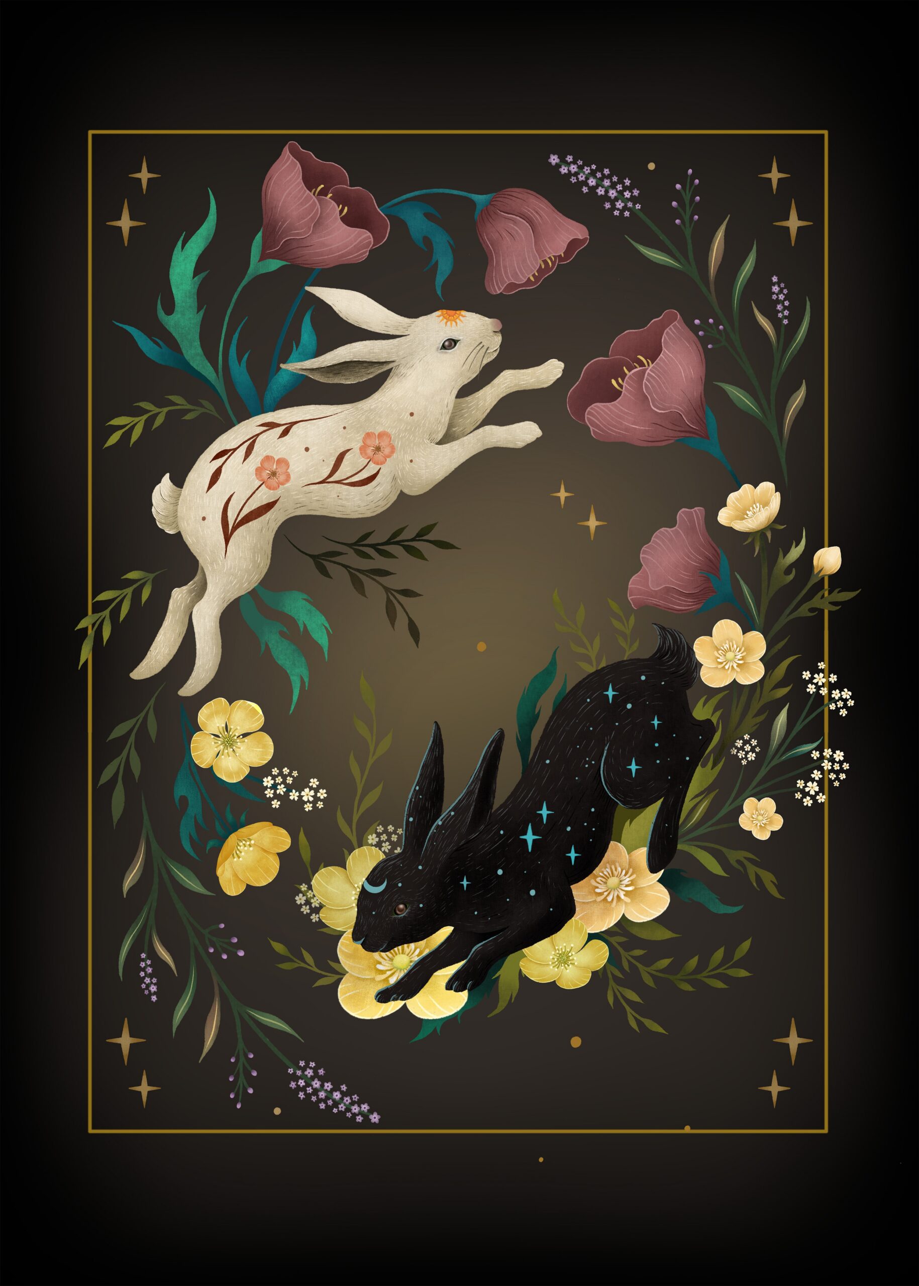 Yin and Yang Rabbits